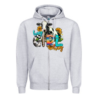 Heather Grey hay girl hay Zipper Hoodie - AdoDesignShop
