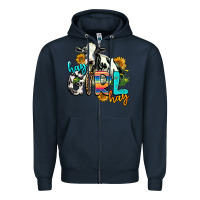 Navy hay girl hay Zipper Hoodie - AdoDesignShop