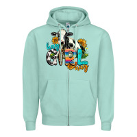 Seafoam hay girl hay Zipper Hoodie - AdoDesignShop