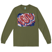 Army Green Patriotic tie dye background Long Sleeve Tee - CowGirlArtShop