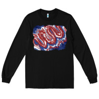 Black Patriotic tie dye background Long Sleeve Tee - CowGirlArtShop