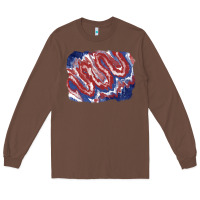 Chestnut Patriotic tie dye background Long Sleeve Tee - CowGirlArtShop