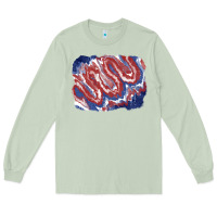 Matcha Patriotic tie dye background Long Sleeve Tee - CowGirlArtShop