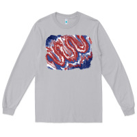 Moon Dust Patriotic tie dye background Long Sleeve Tee - CowGirlArtShop