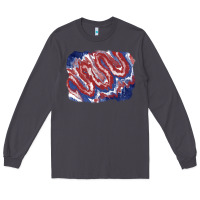 Smoke Patriotic tie dye background Long Sleeve Tee - CowGirlArtShop