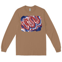 Toasted Coconut Patriotic tie dye background Long Sleeve Tee - CowGirlArtShop