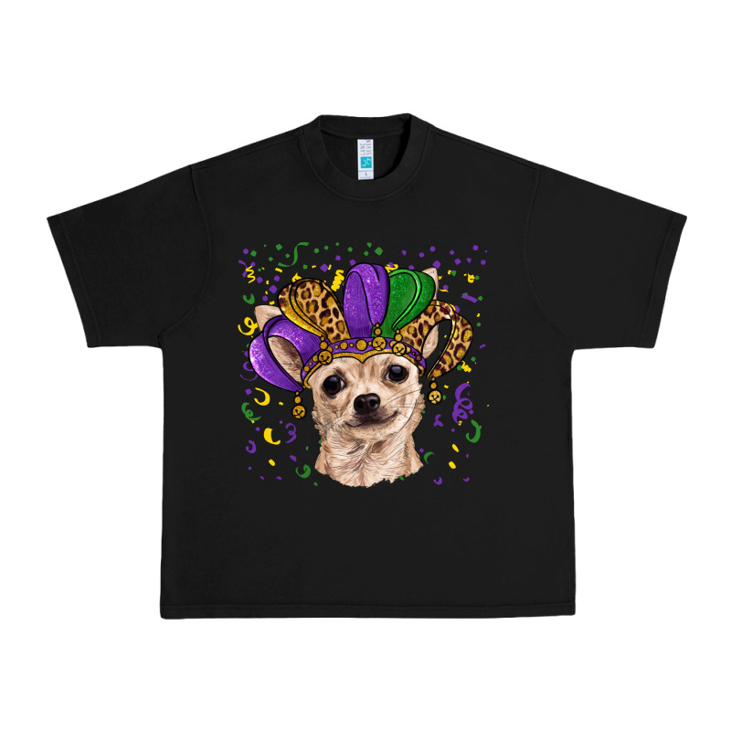Mardi Gras Hat Chihuahua Urban Heavy Tee by RanaPortraitStore | Teevron