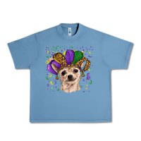 Pebble Blue mardi gras hat chihuahua Urban Heavy Tee - RanaPortraitStore