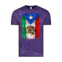 Cloud Purple mexico and puerto rico flag Vintage Tee - Zillion Design Studio