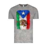 Cloud Rock mexico and puerto rico flag Vintage Tee - Zillion Design Studio