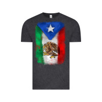 Mexico And Puerto Rico Flag Vintage Tee | Teevron