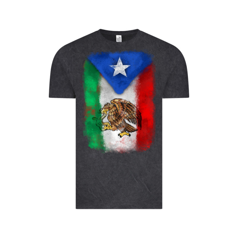 Mexico And Puerto Rico Flag Vintage Tee by Zillion Design Studio | Teevron