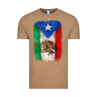 Vintage Coffee mexico and puerto rico flag Vintage Tee - Zillion Design Studio
