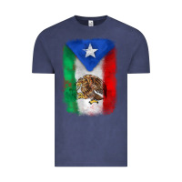 Vintage Denim mexico and puerto rico flag Vintage Tee - Zillion Design Studio