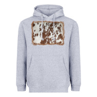 Heather Grey cowhide background Heavyweight Hoodie - AdoDesignShop