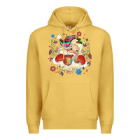 Antique Gold mexican christmas santa Premium Hoodie - MaliasSmallBusiness