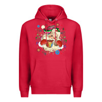 Cardinal mexican christmas santa Premium Hoodie - MaliasSmallBusiness