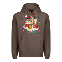 Coffee mexican christmas santa Premium Hoodie - MaliasSmallBusiness