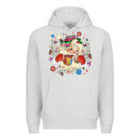 Dove Grey mexican christmas santa Premium Hoodie - MaliasSmallBusiness