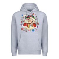 Heather Grey mexican christmas santa Premium Hoodie - MaliasSmallBusiness