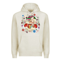 Oatmeal Heather mexican christmas santa Premium Hoodie - MaliasSmallBusiness