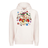 Pale Pink mexican christmas santa Premium Hoodie - MaliasSmallBusiness