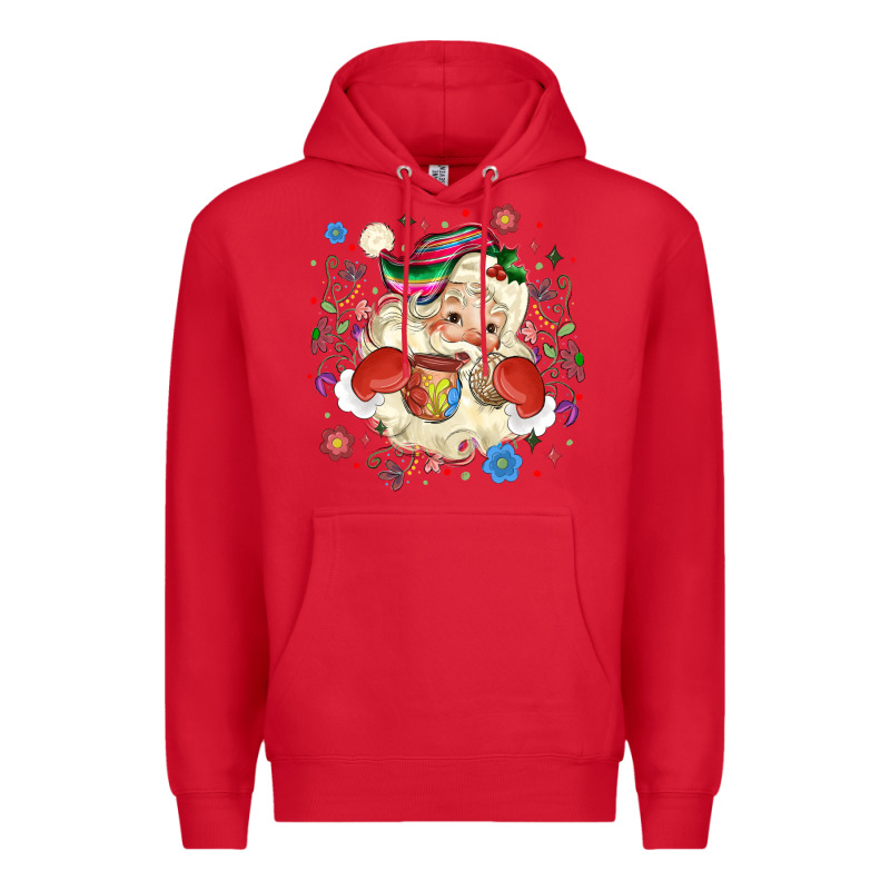 Mexican Christmas Santa Premium Hoodie by MaliasSmallBusiness | Teevron