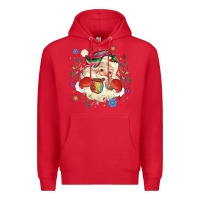 Red mexican christmas santa Premium Hoodie - MaliasSmallBusiness