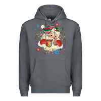 Rock mexican christmas santa Premium Hoodie - MaliasSmallBusiness