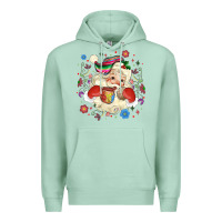 Seafoam mexican christmas santa Premium Hoodie - MaliasSmallBusiness