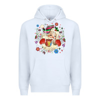 White mexican christmas santa Premium Hoodie - MaliasSmallBusiness