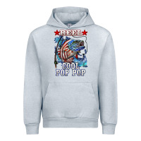 Heather Grey reel cool pop pop american flag bass Urban Hoodie - LillyAllenDesigns
