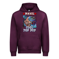 Mauve Wine reel cool pop pop american flag bass Urban Hoodie - LillyAllenDesigns