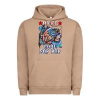 Reel Cool Pop Pop American Flag Bass Urban Hoodie | Teevron