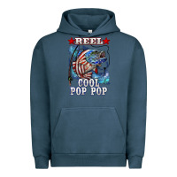 Pigment Midnight Navy reel cool pop pop american flag bass Urban Hoodie - LillyAllenDesigns