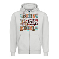 Dove Grey cooking is love made edible Zipper Hoodie - AdoDesignShop