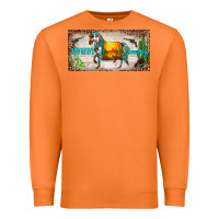 Carrot western howdy cowboy horse sunset weapon cactus leopard  license plate Premium Sweatshirt - BarkalooDesign