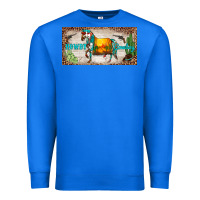 True Royal western howdy cowboy horse sunset weapon cactus leopard  license plate Premium Sweatshirt - BarkalooDesign