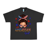 Pigment Black all american girl messy bun Urban Heavy Tee - texasbilliewilder