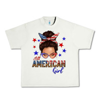 Pistachio all american girl messy bun Urban Heavy Tee - texasbilliewilder