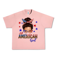 Salmon all american girl messy bun Urban Heavy Tee - texasbilliewilder
