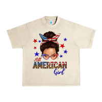 Sandshell all american girl messy bun Urban Heavy Tee - texasbilliewilder