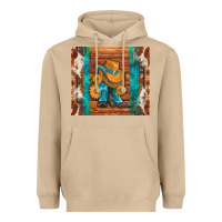 Mushroom cowboy boots turquoise aztec cowhide Heavyweight Hoodie - Artiststas