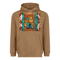 Toasted Coconut cowboy boots turquoise aztec cowhide Heavyweight Hoodie - Artiststas