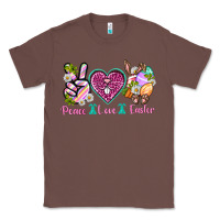 Chestnut Peace Love Easter Classic Tee - Neo Western