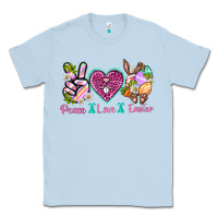 Dusty Blue Peace Love Easter Classic Tee - Neo Western