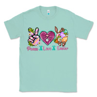 Seafoam Peace Love Easter Classic Tee - Neo Western