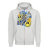 Dove Grey retro down syndrome awareness Zipper Hoodie - JahusDesignShop