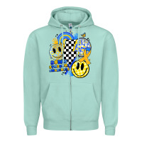 Seafoam retro down syndrome awareness Zipper Hoodie - JahusDesignShop