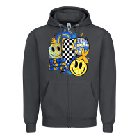 Smoke retro down syndrome awareness Zipper Hoodie - JahusDesignShop